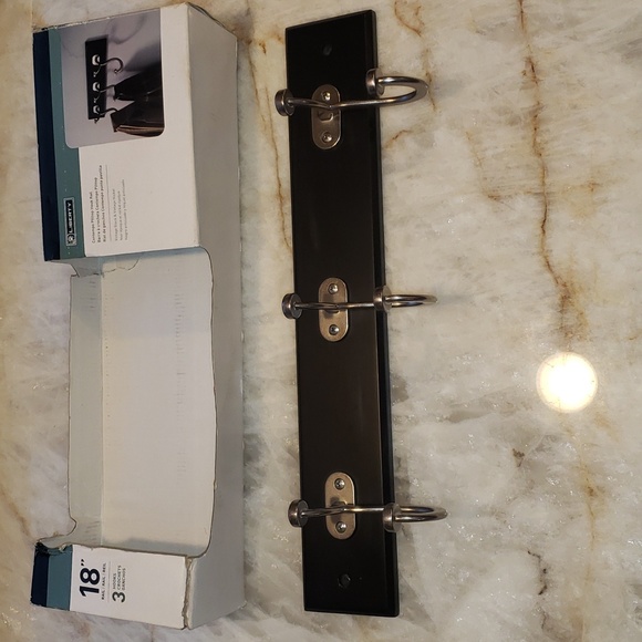 Pilltop Hook Rail in Vintage Black & Vintage Nickel - Picture 1 of 8